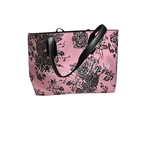 Victorias Secret Bags Victorias Secret Limited Edition Pink Floral Tote Poshmark