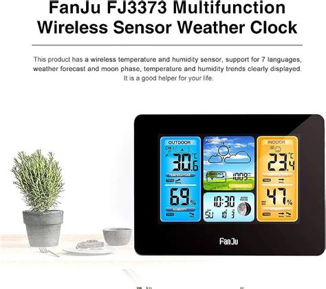 Smart Sensor FanJu FJ3373 Multifunction Digital Weather Station LCD