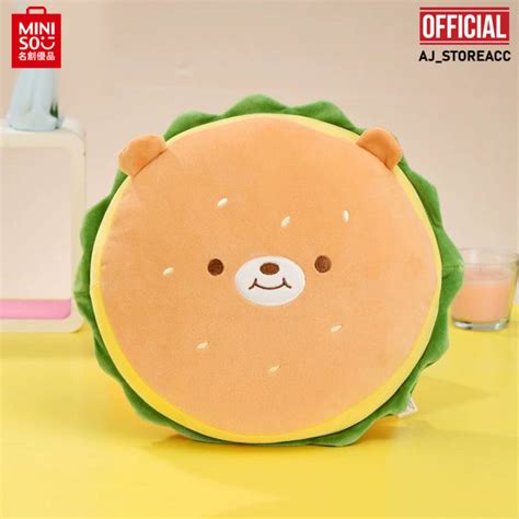 MINISO BONEKA MODEL MAKANAN FOOD SERIES PILLOW HAMBURGER Lazada Indonesia