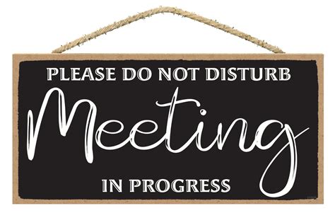 Buy Do Not Disturb Meeting In Progress Door Sign In A Meeting Door