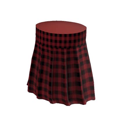 Y2K Red Plaid Mini Skirt Roblox Item Rolimon S