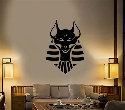 Anubis Ancient Egyptian God Wall Art Stickers Home Decorations Living