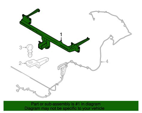 Vdt1z 19d520 H Kit Trailer Hitch Bar 2014 2023 Ford Transit Connect