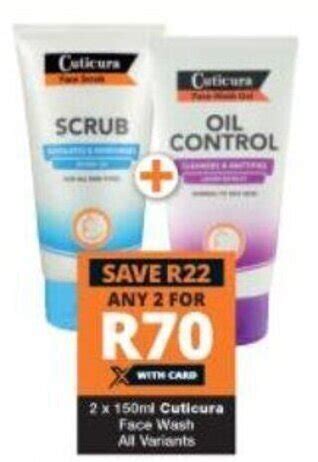 Cuticura Face Wash All Variants X Ml Offer At Checkers