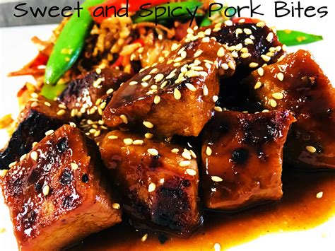 Sweet And Spicy Pork Bites Cooks Well With Others