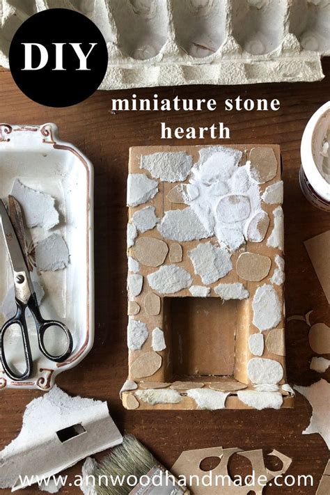 Doll House Stone Texture DIY Doll House Crafts Dollhouse Miniatures