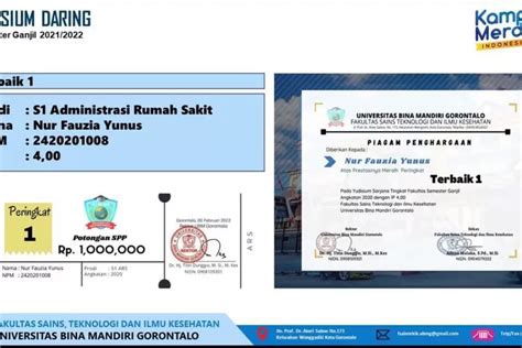 Mahasiswa UBM Berprestasi Diganjar Voucher Jutaan Rupiah Hulondalo