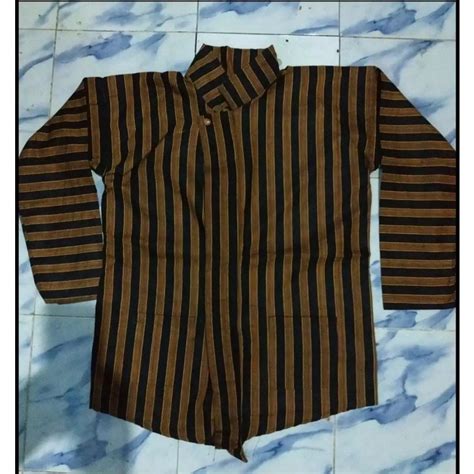 Jual Baju Adat Jawa Surjan Lurik Pria Batik Lurik Pria Baju Lurik Jawa