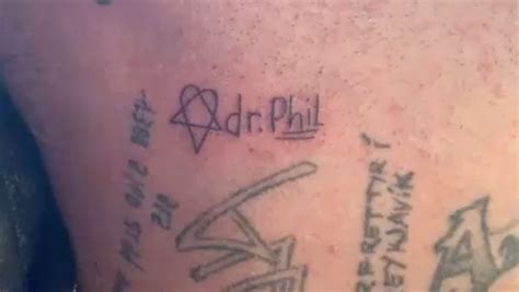 Bam Margera Got A Dr Phil Tattoo From Kat Von D S Shop