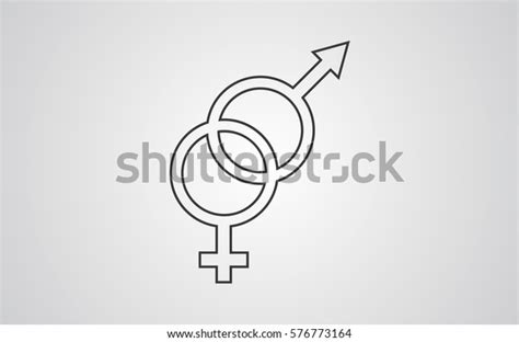 Male Female Sex Symbol Stock Vector Royalty Free Shutterstock