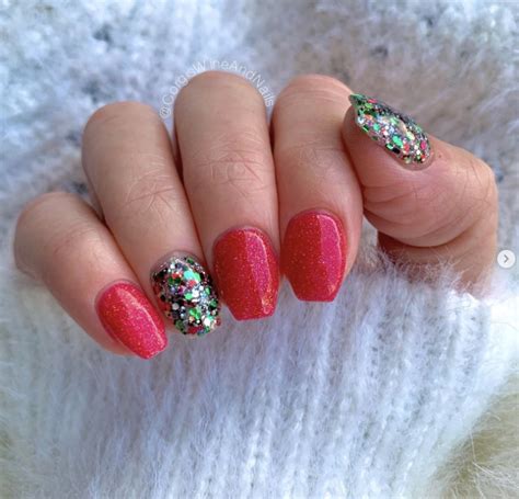 Sparkle and Shine with 50 Ravishing Red Glitter Nail Designs: Elevate Your Glam Game!