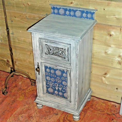 416antique And Unique Upcycled Bedside Cabinet Upcycled Bedside Table Bedside Cabinet