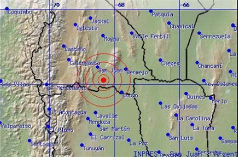 Se Registró Un Sismo De 5 2 Grados Richter En Mendoza Un Sismo De