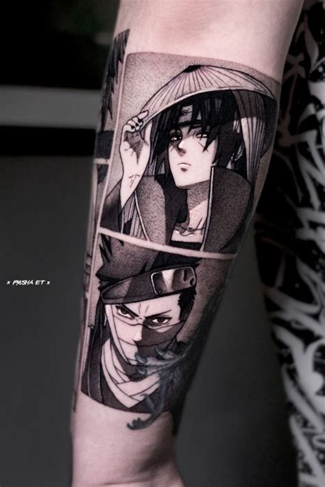 Tattoo Uchiha Itachi Zabuza Naruto Shippuden Manga On Forearm