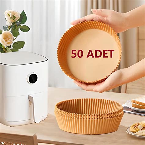 Airfryer Pişirme Kağıdı 50 Adet airfrey yagli kagit pisirme kagidi