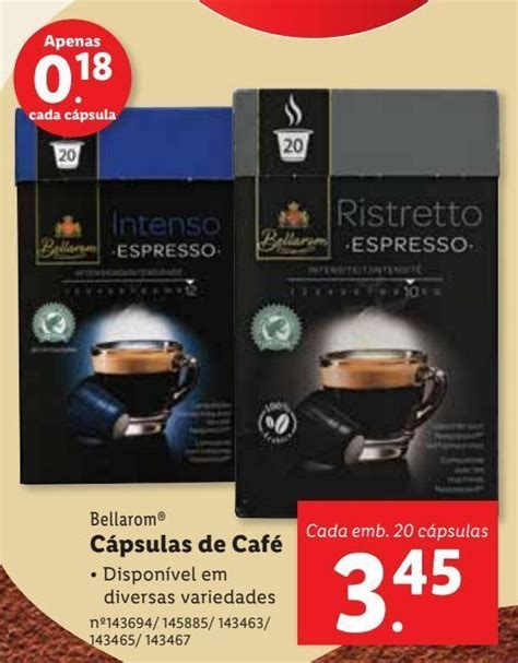 Promo O C Psulas De Caf Bellarom Em Lidl