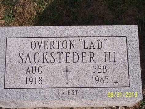 Overton I Lad Sacksteder Iii Find A Grave Memorial