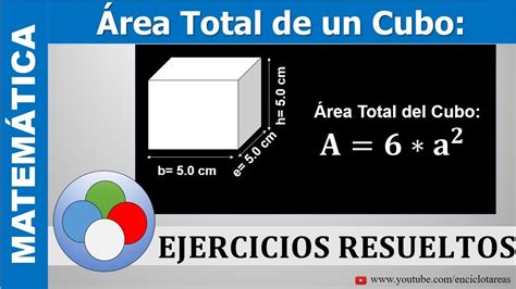 Área Total De Un Cubo Ejercicio Resuelto Youtube