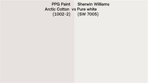 Ppg Paint Arctic Cotton Vs Sherwin Williams Pure White Sw