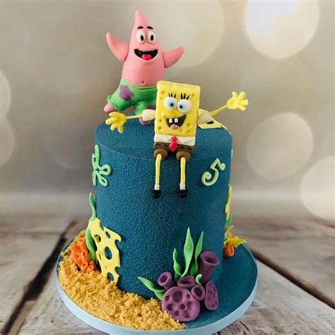 Spongebob Decorated Cake By Renatiny Dorty Cakesdecor