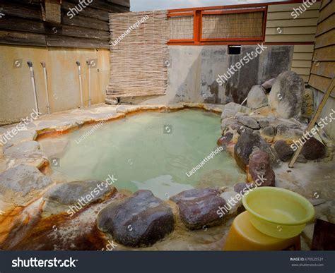 Traditional Japanese Open Air Hot Spring Stock Photo Shutterstock
