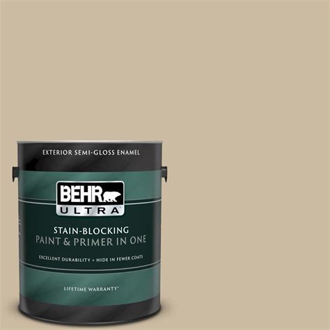 BEHR ULTRA 1 Gal 710C 3 Gobi Desert Semi Gloss Enamel Exterior Paint