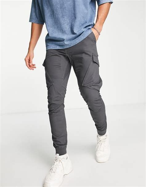 River Island Cargo Pants In Grey Asos