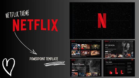 Netflix Theme Inspired Editable Powerpoint Template Free Download ⬇️