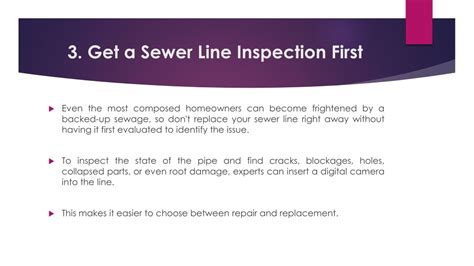 Ppt Things To Consider Before Replacing A Sewer Line Powerpoint