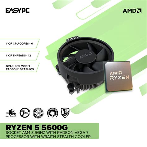 Easypc Amd Ryzen G Socket Am Ghz With Radeon Vega