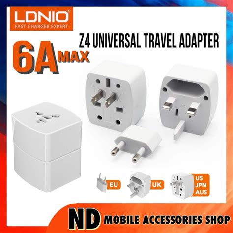 LDNIO Z4 Universal Plug Travel Adapter With UK EU US AU Plug Converter