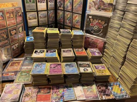 100x Pokemon Cards Bundle Joblot Inc Ultra Rare V Ex Card Holos Rev