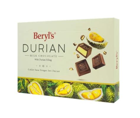 Beryls Milk Chocolate With Durian Filling Box 150g Lazada