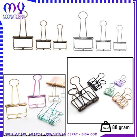 Jual Paper Clip Besi Warna Warni Klip Penjepit Buku Penjepit Kertas