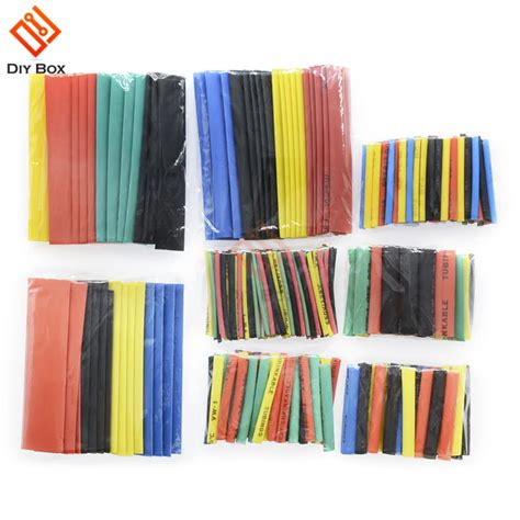 328Pcs Polyolefin Car Electrical Cable Tube Kits Heat Shrink Tube