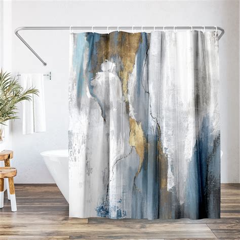 The Twillery Co® Abstract Shower Curtain Revolving Motion Shower Curtain By Pi Creative Art