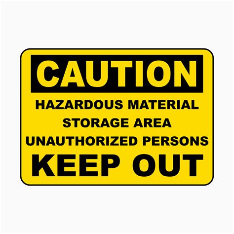 Hazardous Material Storage Area Sign Caution Signs At Get Signs Get Signs