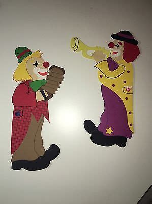 Fensterbild Clown Im Geschenk Fasching Karneval Dekoration