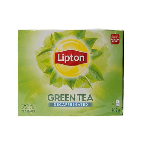 Buy Lipton Greentea Decaffeinated 72 Tea Bags 102g Online South Asian