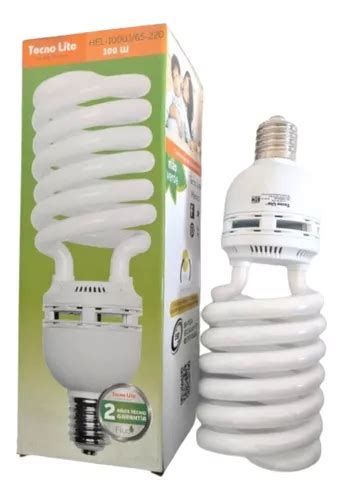 Tecno Lite Hel 100w 65 220 Foco Espiral Fluorescente Envío gratis