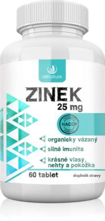 Allnature Zinek 25 mg tablety pro vlasy nehty pokožku a normální stav