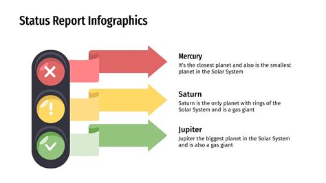 Free Status Report Infographics for Google Slides and PowerPoint