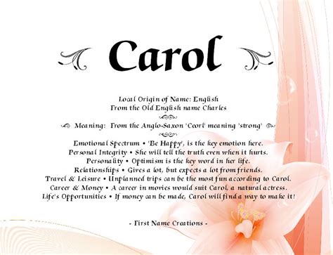 Carol Name Meaning Names With Meaning Meaning Of My Name Names