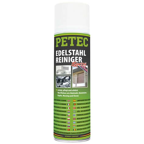 Petec Edelstahlreiniger Spray 500 Ml 70260 1x 14486