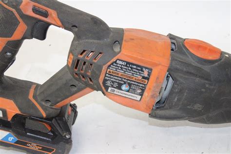 Ridgid 18 V Cordless Reciprocating Saw Property Room