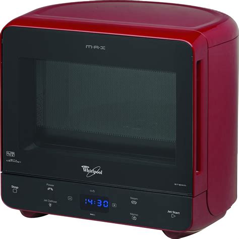 Red Whirlpool Max Microwave With Steam Function