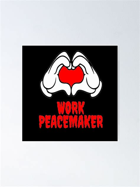 Work Peacemaker Logo Poster For Sale By T Shirtino Redbubble