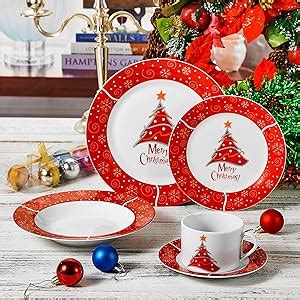 Veweet Serie Christmastree Teilig Set Tafelservice Geschirr Set