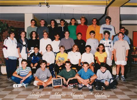 Photo De Classe Eme De Coll Ge Marie Mauron Copains D Avant