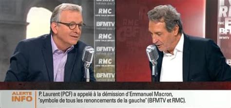 Pierre Laurent Face Jean Jacques Bourdin En Direct